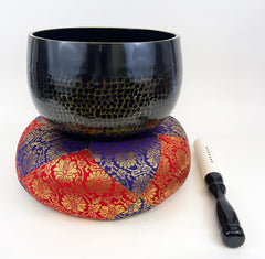 No. 12 Bell (15.5" Diameter) with Red and Purple Embroidered Round Cushion