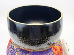 No. 12 Bell (15.5" Diameter) with Red and Purple Embroidered Round Cushion