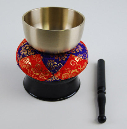 No. 2.8 (3.5" Diameter) Purple & Red Cushion and Base Bell Set