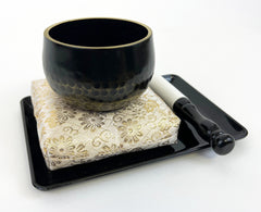 No. 3 (3.6" Diameter) Bell with Black Tray and Gold Cushion Set