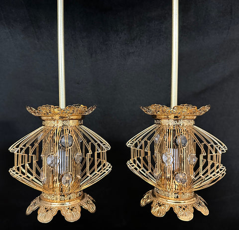 Medium Crystal Hanging Lanterns (Display Model)