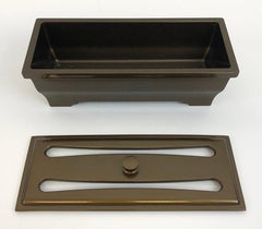 Premium 7.5" Long Two-Tone Bronze Incense Burner