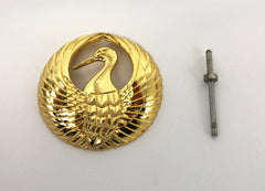 Medium Metal Crane Logo (1.7" D)