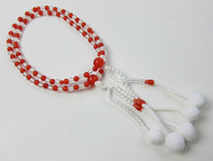 Clear & Red Alternate Beads