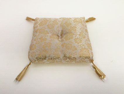 Gold Square Bell Cushion for No. 4 (5" Diameter) Bell