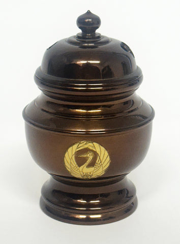 Vintage Metal Powdered Incense Burner with Crane Logo