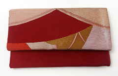 Premium Red Kimono Fabric Beads Case (Large) #2