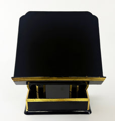 Used Black With Gold Trim Book Stand