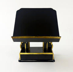 Used Black With Gold Trim Book Stand