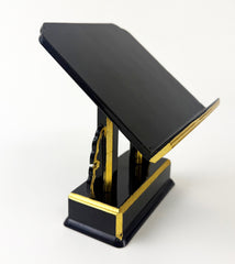 Used Black With Gold Trim Book Stand