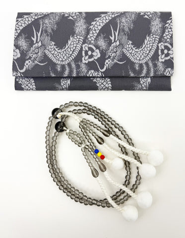 Clear Gray Beads with S.G.I. Tassel Set - Large Beads (Large Beads Case) #1