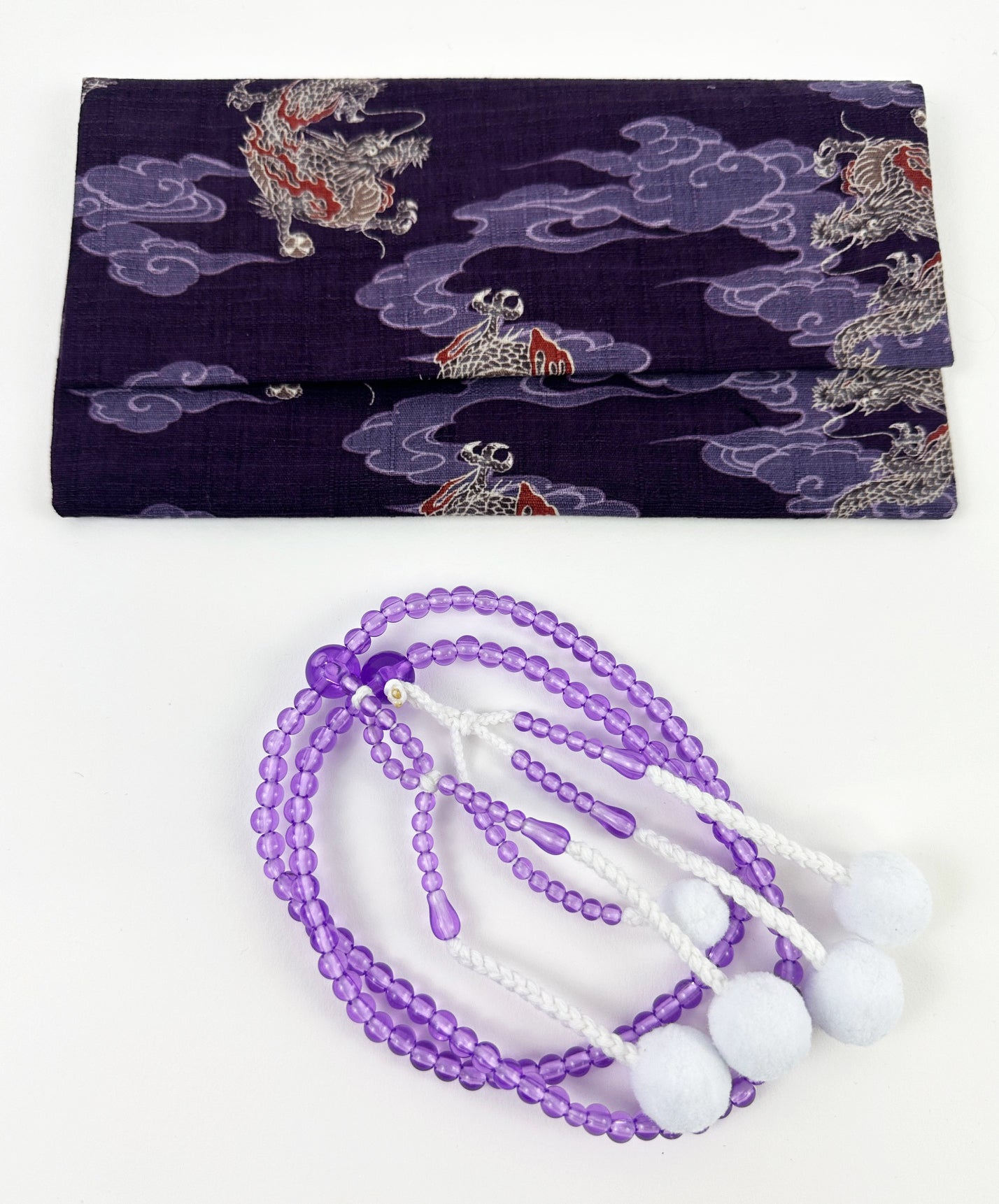 Clear Purple Beads Set - Medium Beads (Large Beads Case)