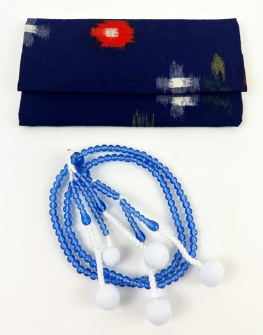 Okinawan Beads Case Sapphire Blue Beads Set - Small Beads (Medium Beads Case)
