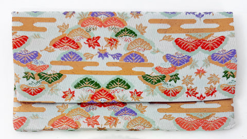 Premium Silk Kimono Fabric Beads Case (Large) #17