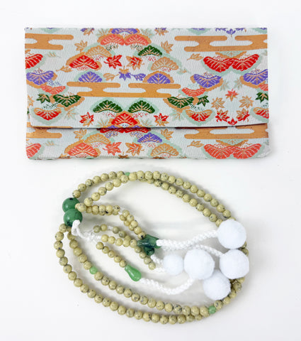 Faux Linden Wood Beads with Jade Set - Large Beads (Large Beads Case) #1