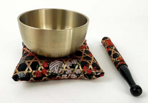 Premium Kimono Fabric Bell Cushion Set - No. 2.8 (3.5" Diameter) #6