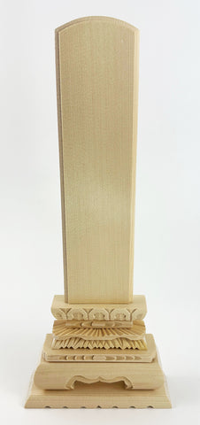 Large Japanese Wooden Ihai Memorial Tablet