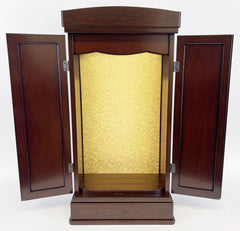 Irregular 20 Walnut Butsudan with LED Light and Drawer