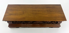 Vintage Teak Offering Wood Base