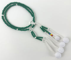 Green Beads with S.G.I. Tassel Logo