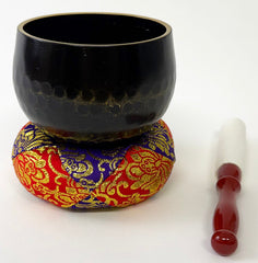 No. 3 (3.6" Diameter) Purple & Red Cushion Bell with Red Stick Set