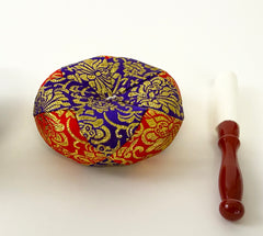 No. 3 (3.6" Diameter) Purple & Red Cushion Bell with Red Stick Set
