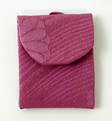 Pink Silk Omamori Gohonzon Case