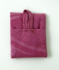 Pink Silk Omamori Gohonzon Case