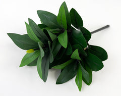 Single Extra Small Silk Shikimi Leaves 10.5" Long