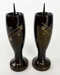 7.5" H Premium Metal Bokashi (Two-Tone) Candle Stands with Sakura Logo (Display Model)