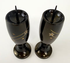7.5" H Premium Metal Bokashi (Two-Tone) Candle Stands with Sakura Logo (Display Model)