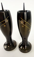 7.5" H Premium Metal Bokashi (Two-Tone) Candle Stands with Sakura Logo (Display Model)