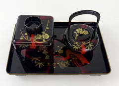 Medium Sake Wedding Set with a Tray - Sansankudo Ceremony (Display Model) #2
