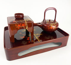 Medium Sake Wedding Set with a Tray - Sansankudo Ceremony (Display Model) #3
