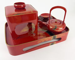 Large Deluxe Sake Wedding Set with a Tray - Sansankudo Ceremony (Display Model)