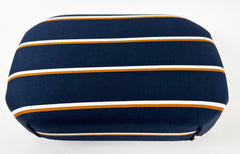 Petite/Asian-size Folding Bench (Navy Blue with Strips Print)