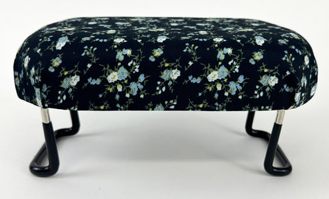 Petite/Asian-size Folding Bench (Blue with Floral Print)