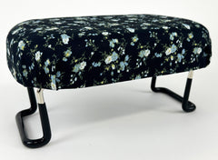 Petite/Asian-size Folding Bench (Blue with Floral Print)