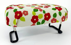 Petite/Asian-size Folding Bench (White with Floral Print)