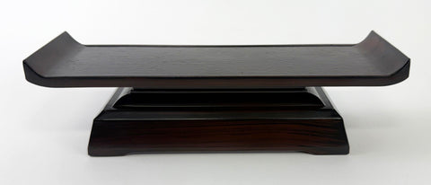 Used 7.5" L Deluxe Dark Brown / Ebony Water Cup Table #2