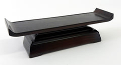 Used 7.5" L Deluxe Dark Brown / Ebony Water Cup Table #2
