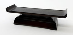 Used 7.5" L Deluxe Dark Brown / Ebony Water Cup Table #2