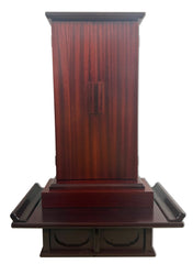 Used Mahogany Butsudan with Light & Kyo Table