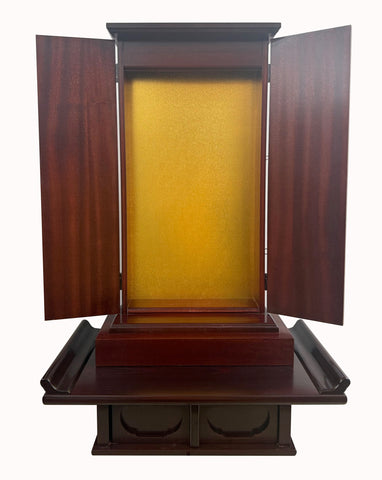 Used Mahogany Butsudan with Light & Kyo Table