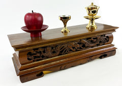 Vintage Teak Offering Wood Base #2