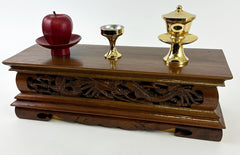 Vintage Teak Offering Wood Base #2