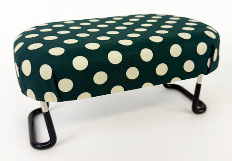Petite/Asian-size Folding Bench (Green with Polka Dot Print)