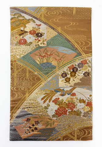 Japanese Print Threaded Mat for Altar or Kyo Table #2