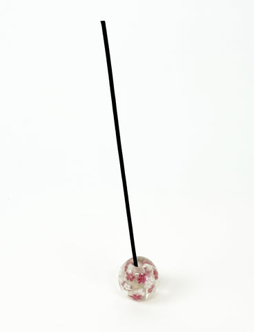 Small White & Pink Sakura Incense Holder