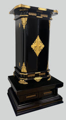 Vintage 6450 Premium Black Lacquer Pagoda Style Butsudan with Automatic Inner Doors (Copy)